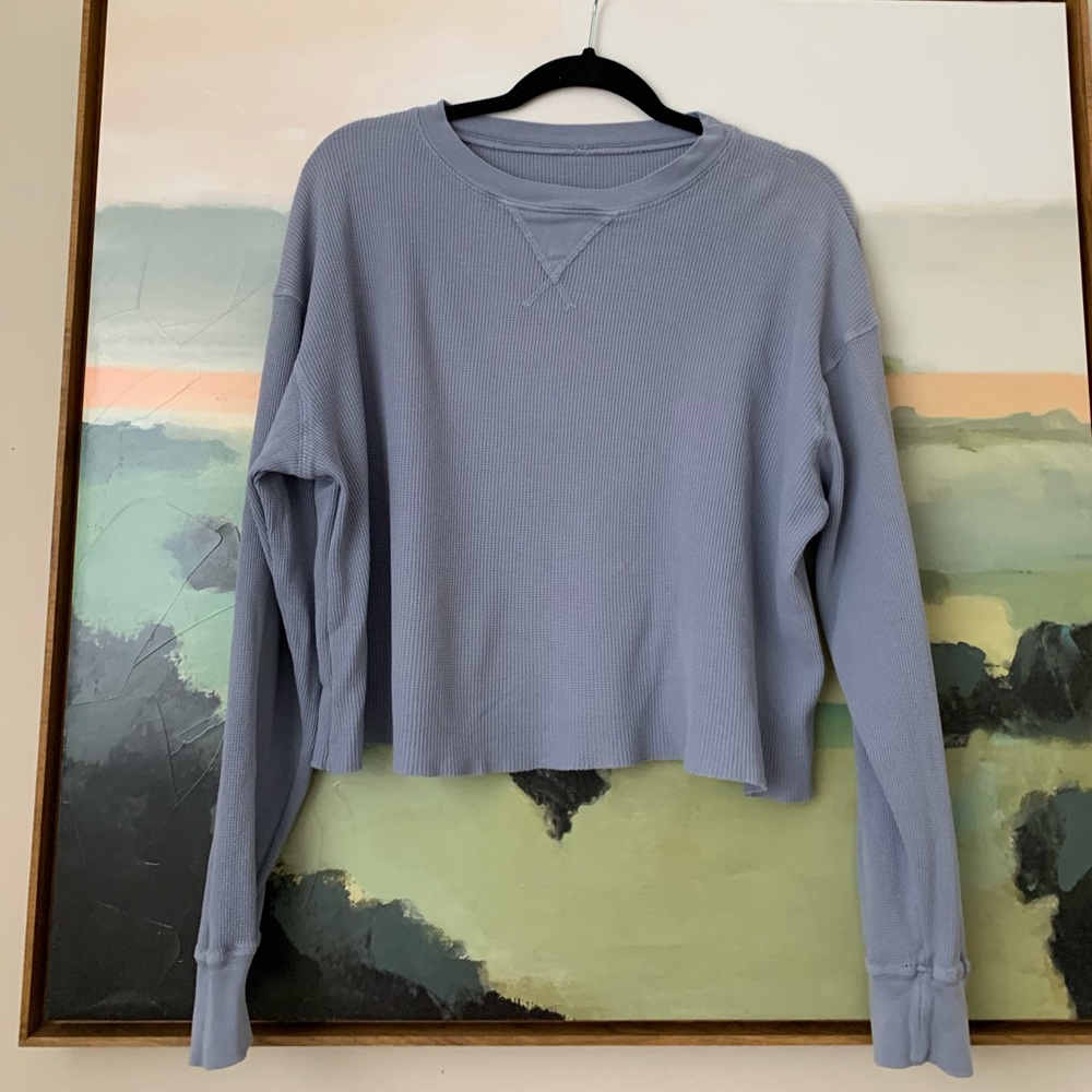 Brandy Melville Blue Long Sleeve Top